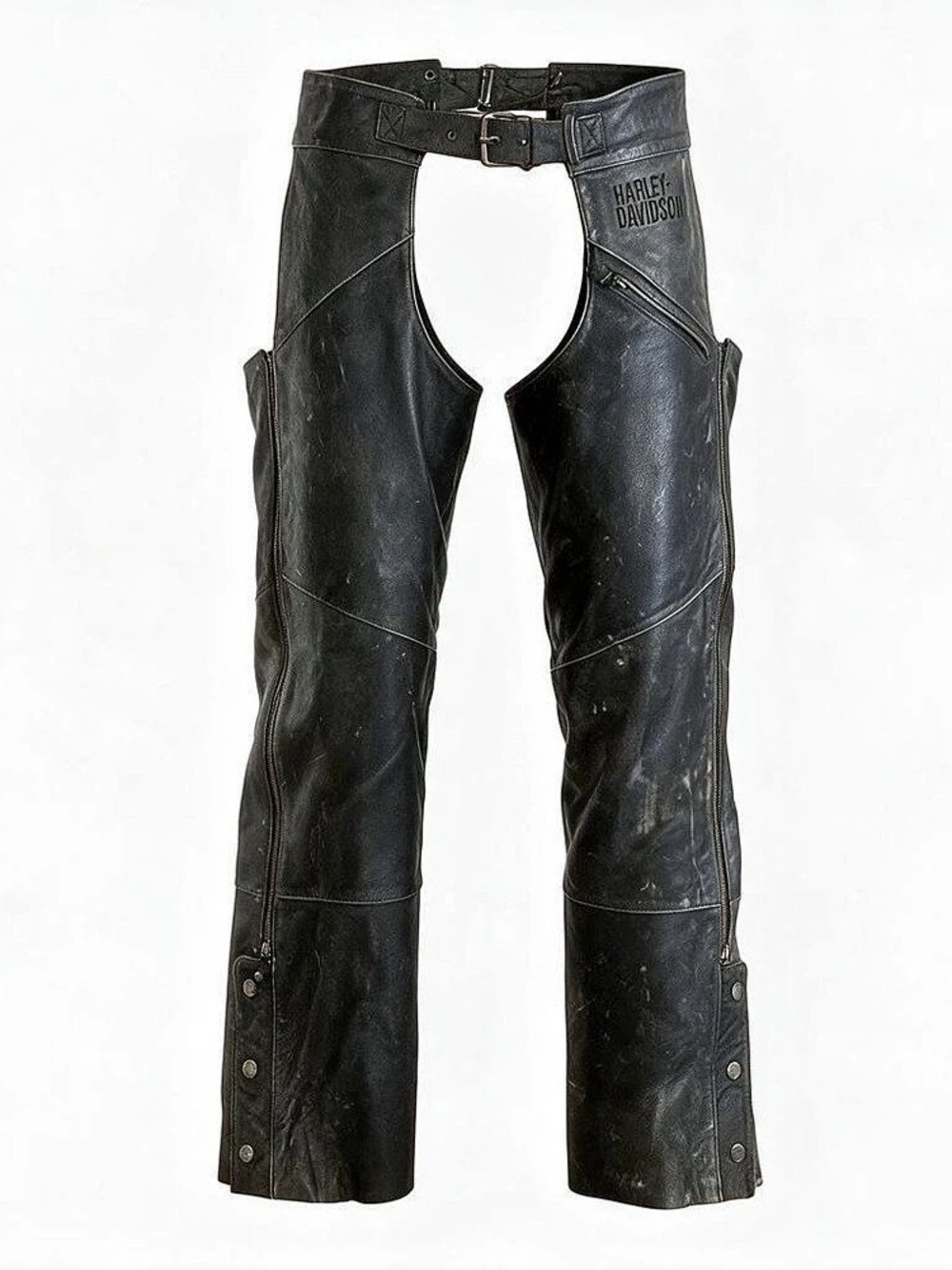 Harley-Davidson Leather Motorcycle Pants in Black